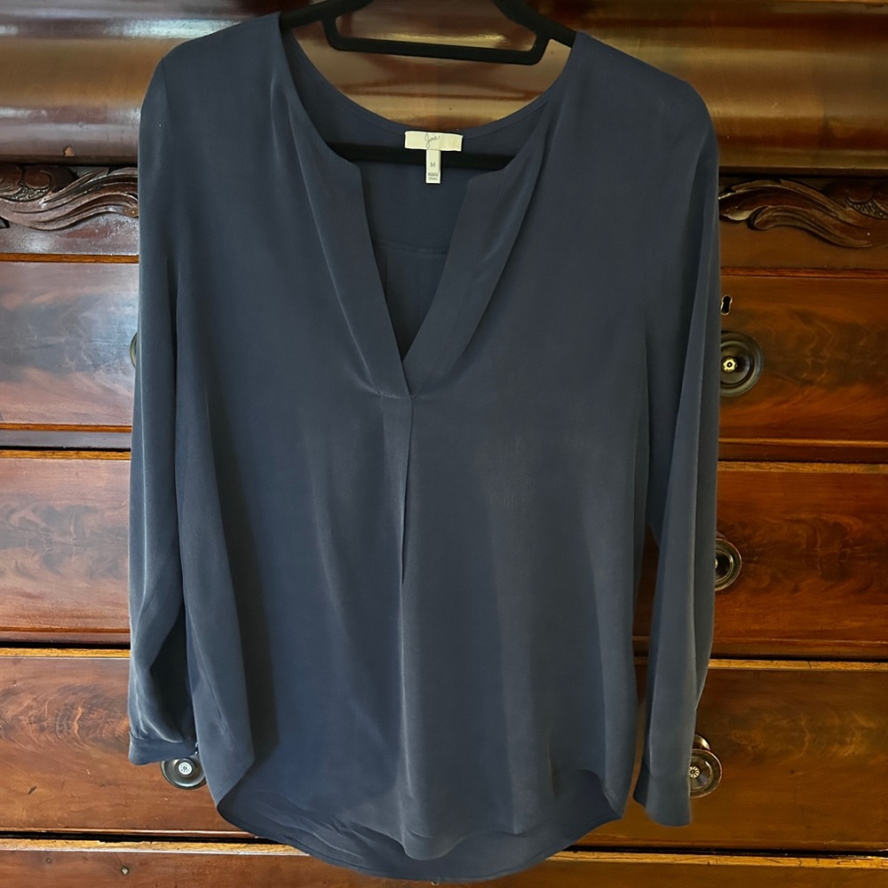 Joie Deep Blue Women's Silk Blouse